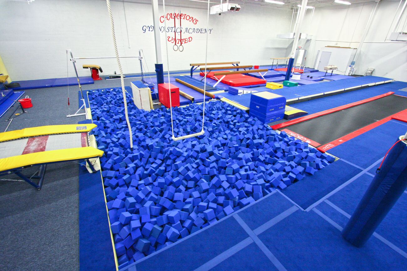 The in-ground foam pit and tumble track